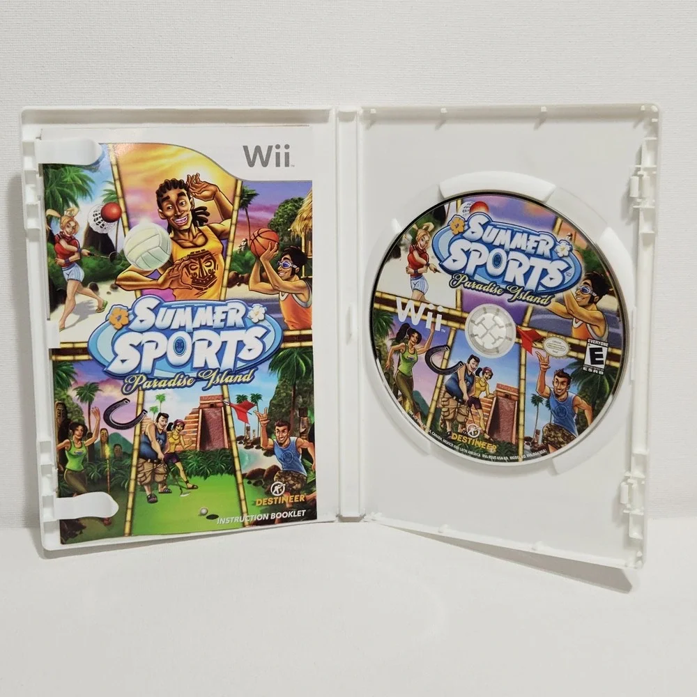 Lot Of 3 Nintendo Wii  Games Summer Sports/ NBA‎ Live 09/ Backyard Football
